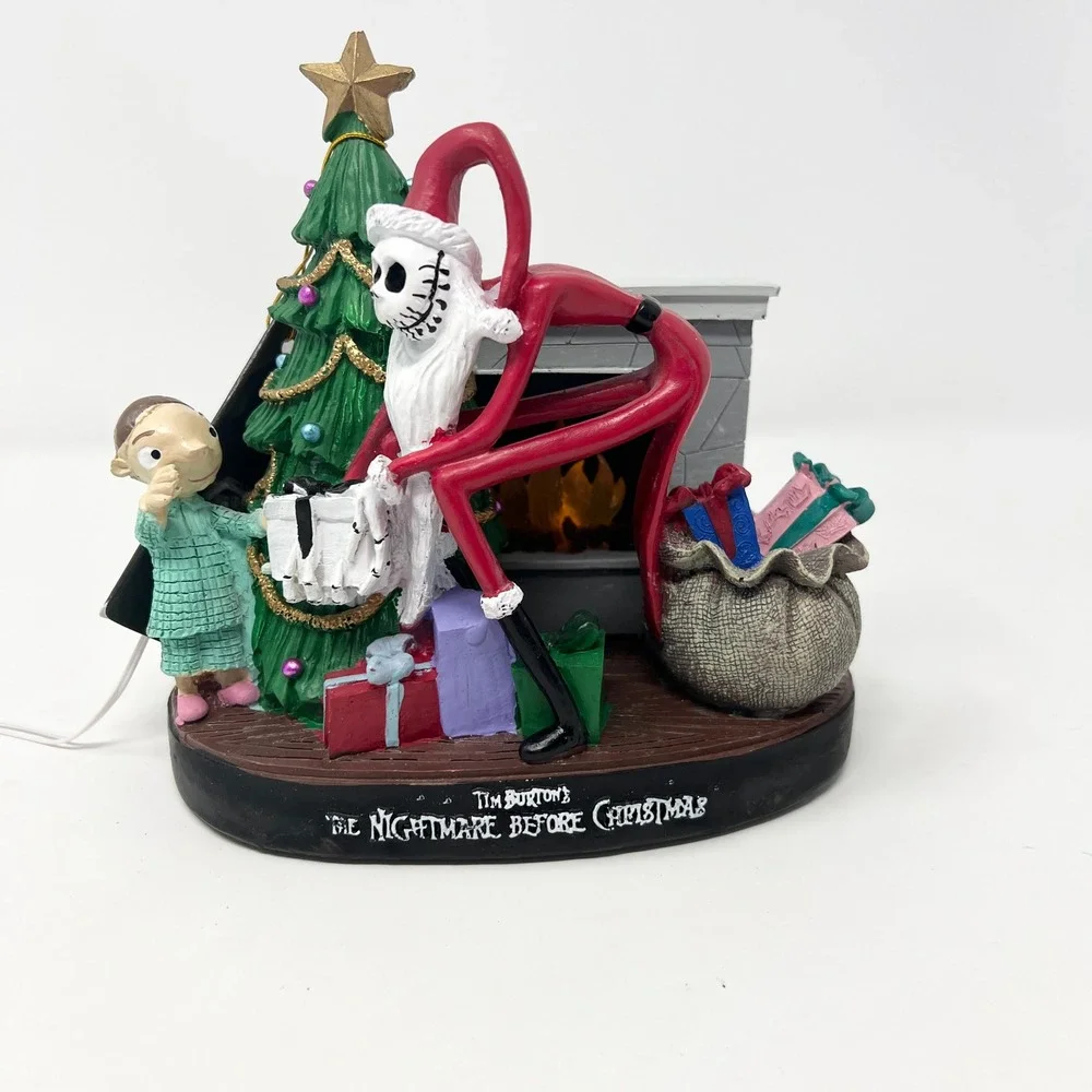 Disney Nightmare Before Christmas 30th Anniversary Santa Jack Light Up Scene NEW